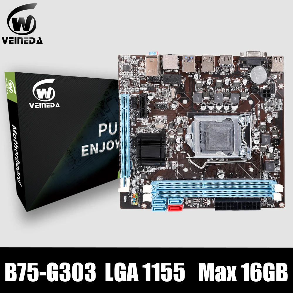 

B75 Motherboard LGA 1155 Dual channel 16G DDR3 Memory USB 3.0 Computer Mainboard for Inter LGA1155 I3 I5 I7 Xeon