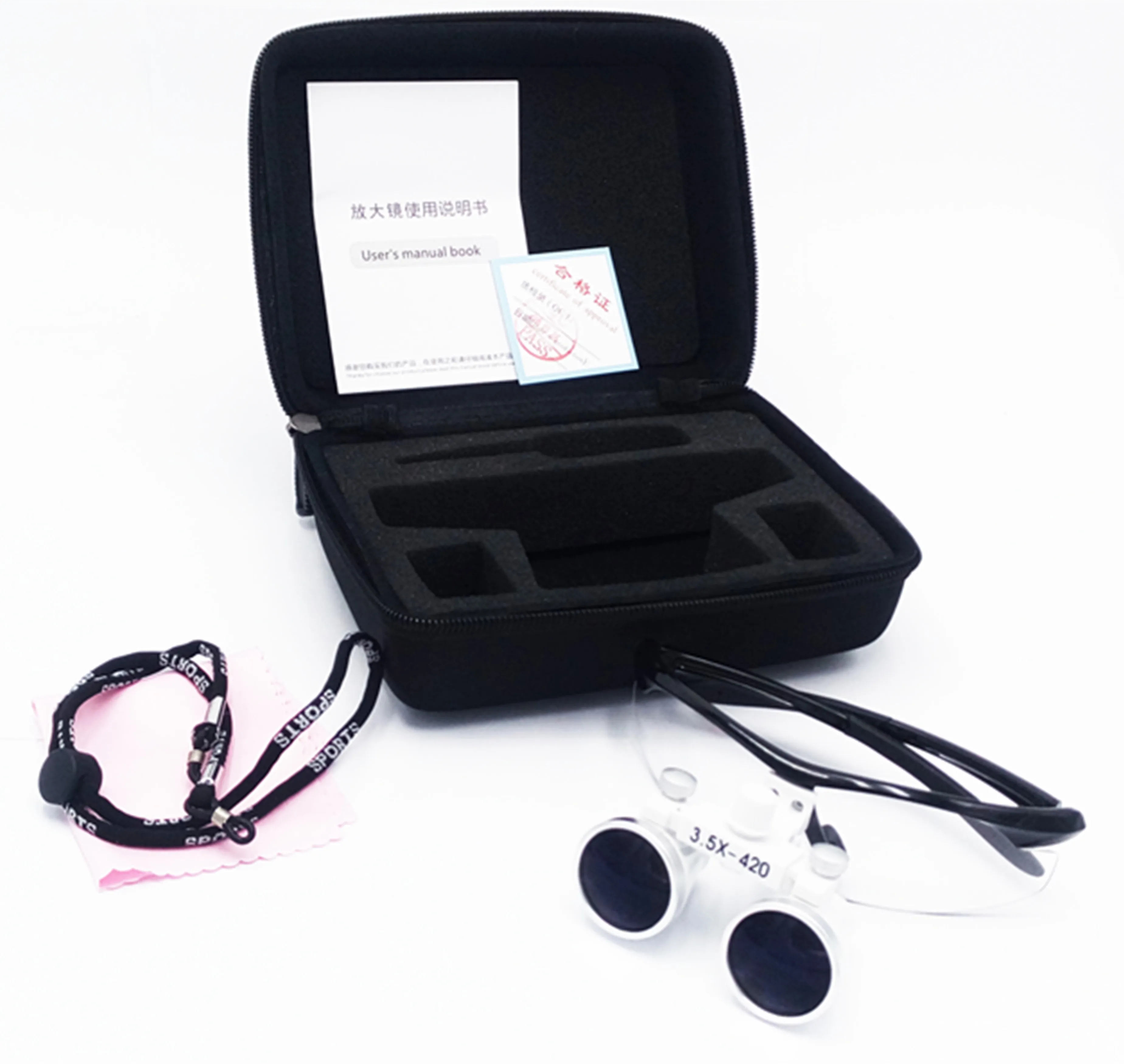 Лупа медицинская с увеличением в 3 5x led головсветильник антизапотевающие