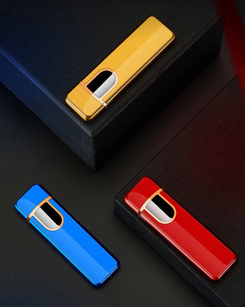 Электрическая зажигалка с подключением к USB сенсорная плазменная двойной дугой
