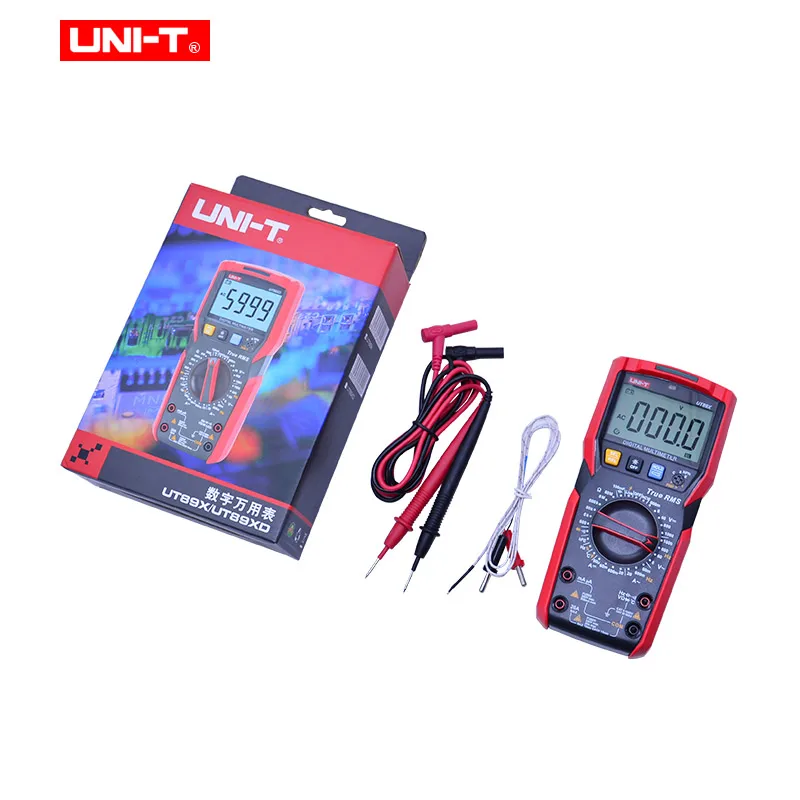 UNI-T UT89X TRMS Multimeter Tester Ac Dc Voltmeter Ammeter Capacitance Frequency Resistance Tester with Temperature Testing