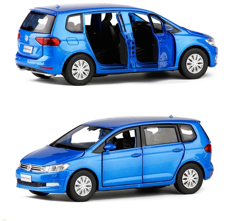 Модель автомобиля Volkswagen Touran L van MPV в масштабе 1:32 6 дверная металлическая модель со