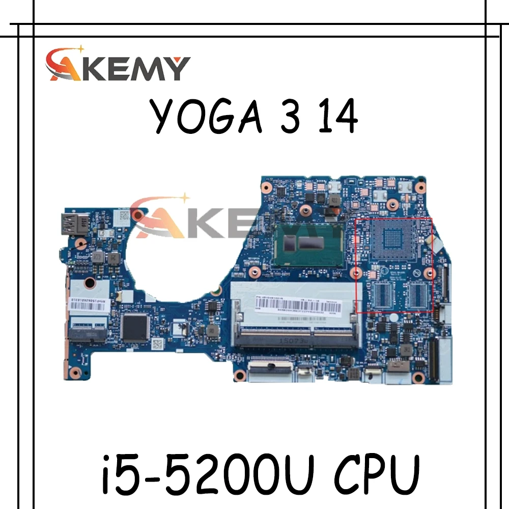 

Прозрачная защита для экрана для Lenovo YOGA 3 14 ноутбук материнская плата 5B20H35637 NM-A381 i5-5200U 2,2 ГГц процессор протестированы