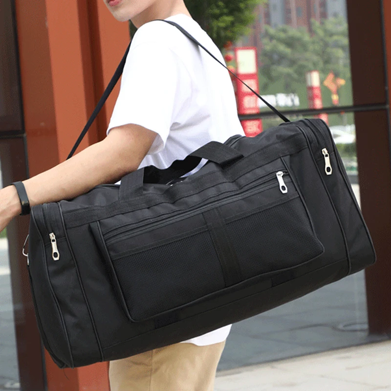 

Women Travel Bag Black Multifunctional Bag Yoga Fitness Clothes Luggage Men Large Capacity Handbag Gift