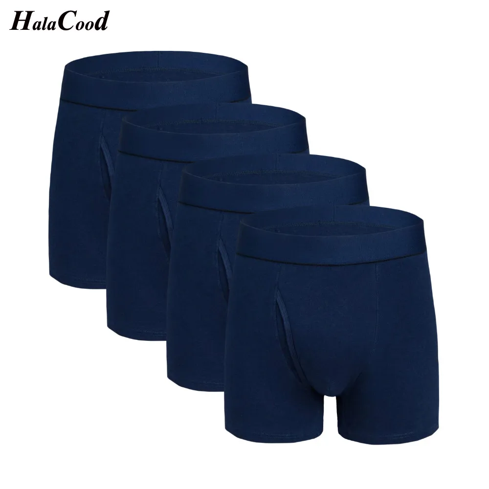 

Трусы-боксеры мужские сетчатые, дышащие мягкие хлопковые, пикантное нижнее белье, 4 шт./лот