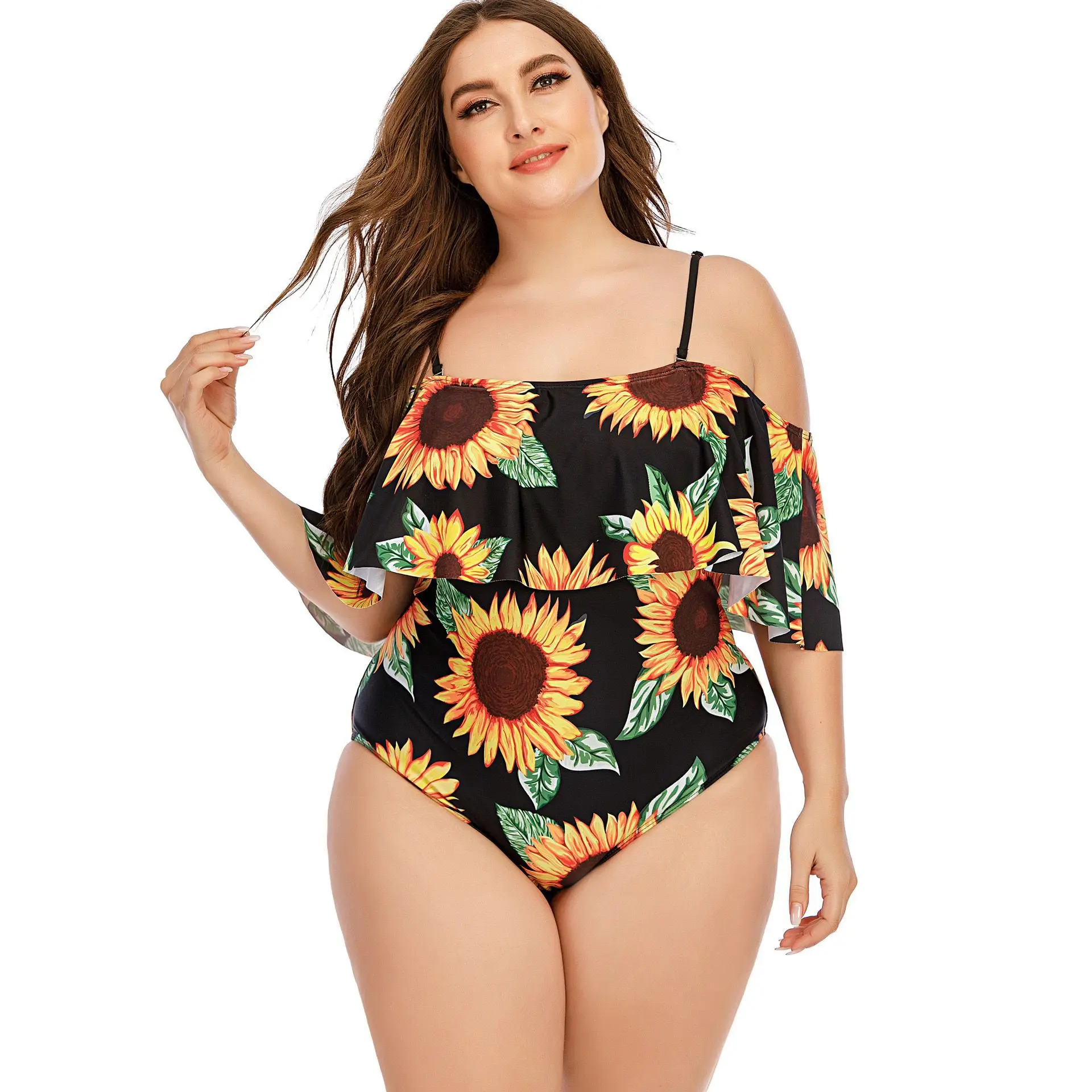 

2021New Women Swimsuit Sexy Bikinis Big Size 2XL3XL4XL5XL Plus Cup Halter Backless Swimwear Hot Young Girls Cover Ups Beachwear