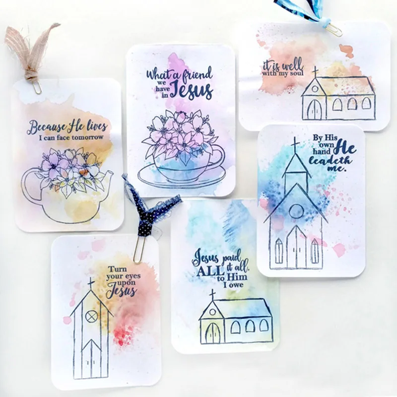 Металлические штампы QWELL с прозрачными цветами не терпится обнять вас шаблон для