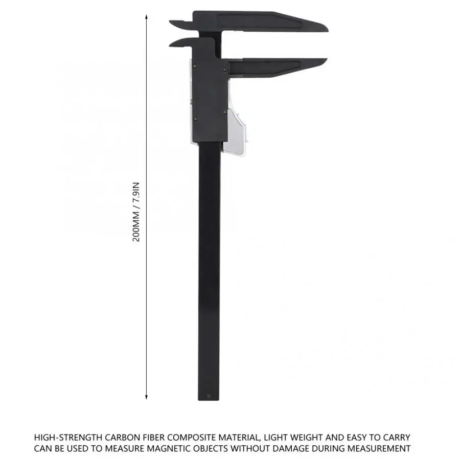 Цифровой штангенциркуль солнечной энергии линейка из углеродного волокна с