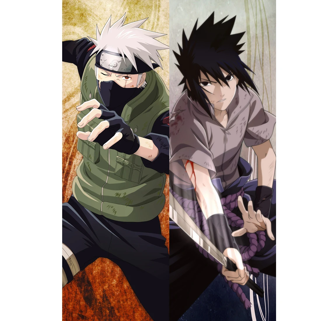 С рисунком из аниме «Наруто» Учиха SASUKE uzumaki производства компании "Kakashi" Хьюга Хината обниматься наволочки для подушек подушка «Dakimakura» крышка манга наволочка