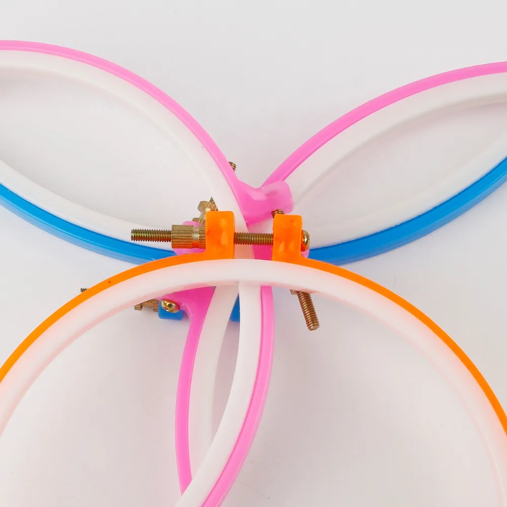 1 шт. 11 см рамка для вышивки крестиком Сделай Сам Рукоделие пластиковые круглые