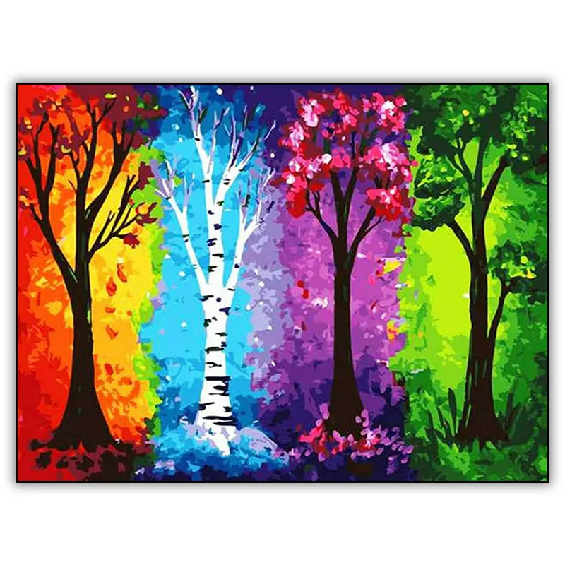 

Набор для алмазной живописи «The Four Seasons Trees 5d»