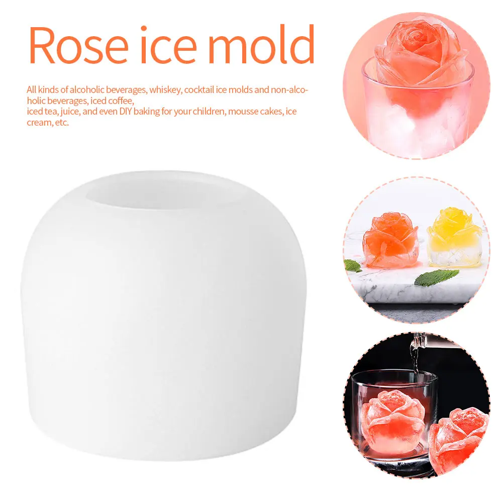 Форма для льда в виде Розы пленка кухонный инструмент прочный кубик напитков без
