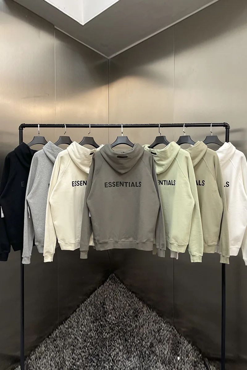 

Fw21 сезон 7 Джерри Лоренцо модный бренд первой необходимости Толстовка свитшот с резиновой задней частью с двумя буквами хип-хоп унисекс Тол...