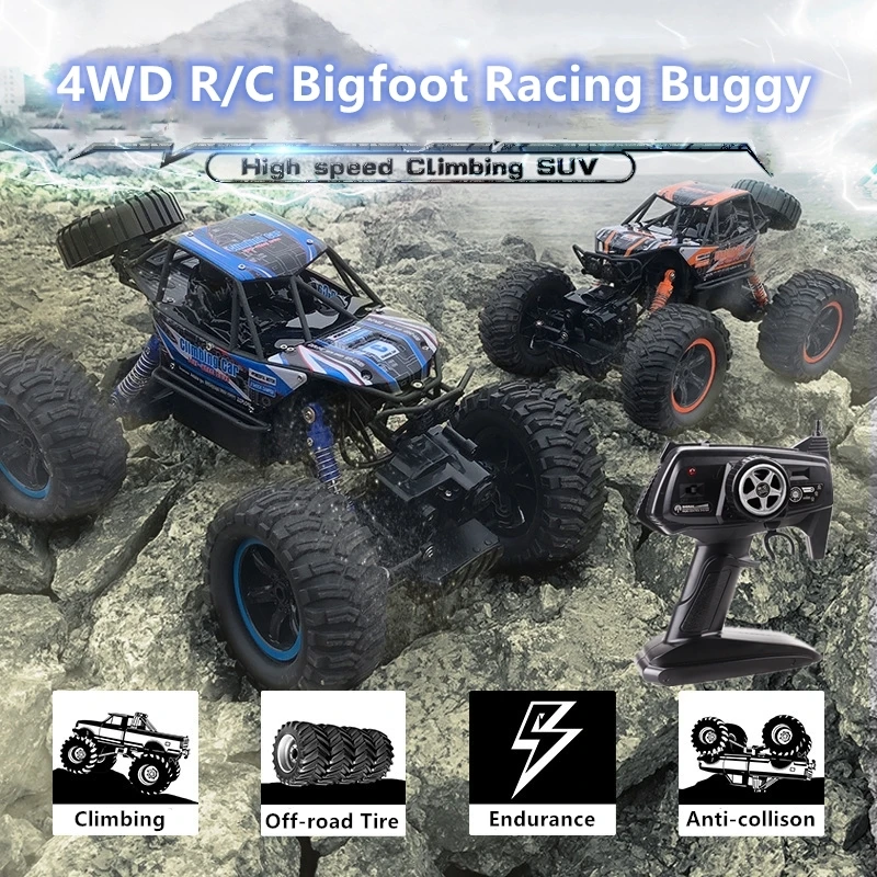 Мощный 4WD 50 км/ч скоростной гоночный RC внедорожный грузовик большой угол