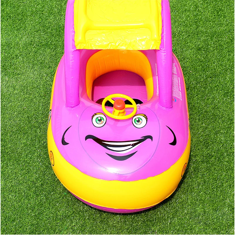 Надувное детское плавающее сиденье лодка кольцо для плавания с тентом