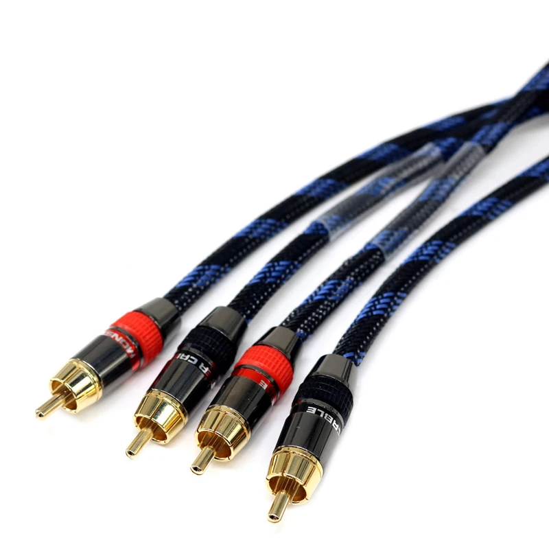 7N монокристаллическая медная 2-жильная экранированная сигнальная линия красный