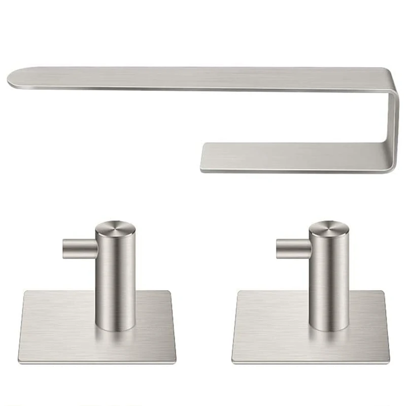 

New Hand Towel Holder/Towel Ring - Wall-Mounted Solid Bathroom Hardware Towel Bar ,Self Adhesive Towel Bar Stick on Wall