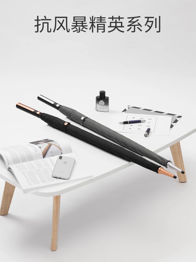 Online Ombrello Lungo Automatico Di Lusso Doppio Antivento Portatile Pieghevole Ombrello Da Esterno Uomo Regenschirm Automatico Pioggia Gear BE50UB