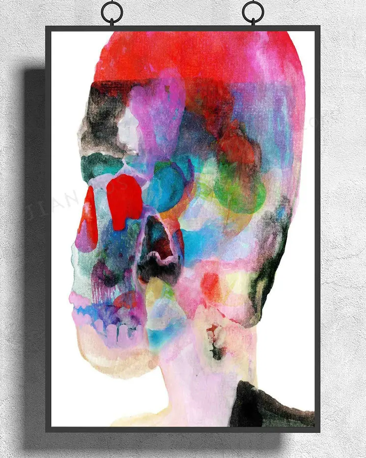 

Шелковый настенный плакат H166 «ложка горячих мыслей», художественное украшение для дома