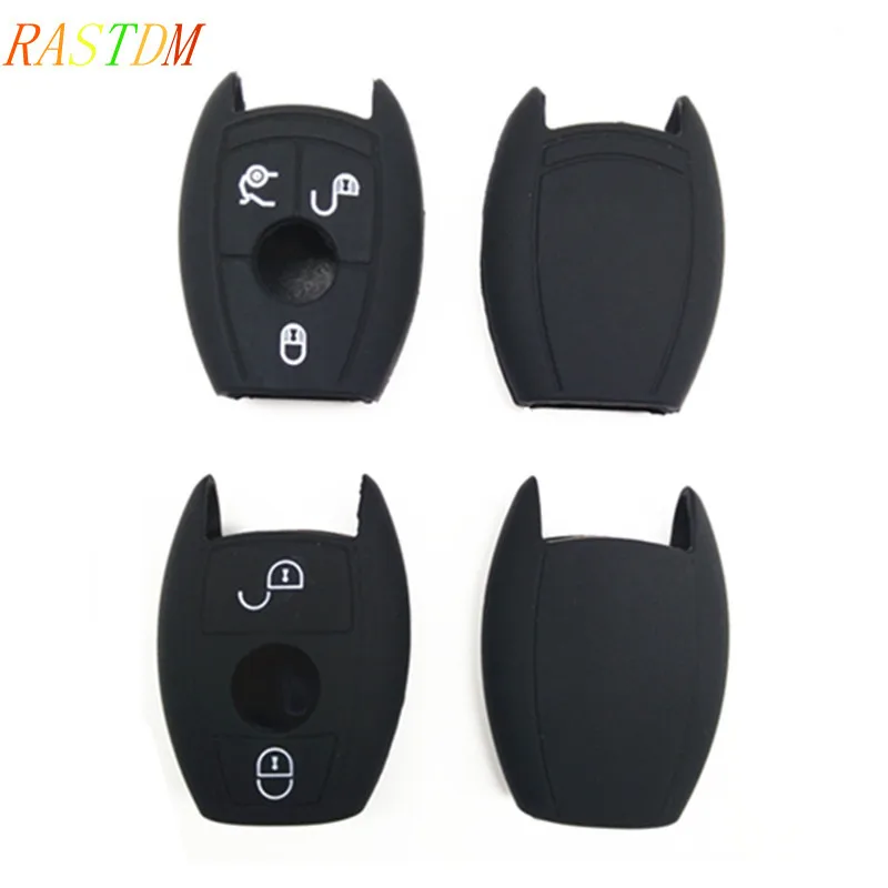 1 шт. 2/3 кнопочный силиконовый чехол с дистанционным управлением для Mercedes Benz A180 A200