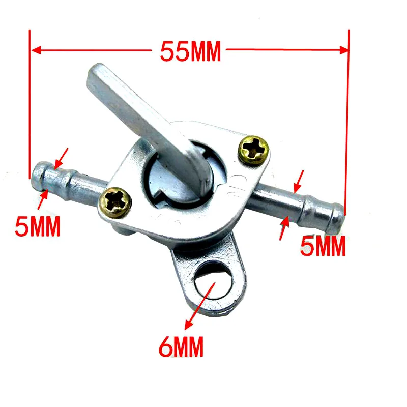 

High Quality 6mm Inline Petrol Fuel Tank Tap Petcock Switch For Dirt ATV Quad Pit Pro Buggy Bike