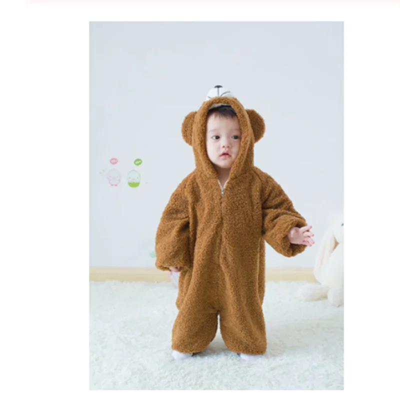 Новая детская зимняя AnimalPyjamas медведи Duffy и shelliemay Комбинезоны пижамы костюмы для
