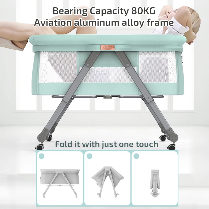 Детская сияющая колыбель кроватка для новорожденных кровать с большой кроватью