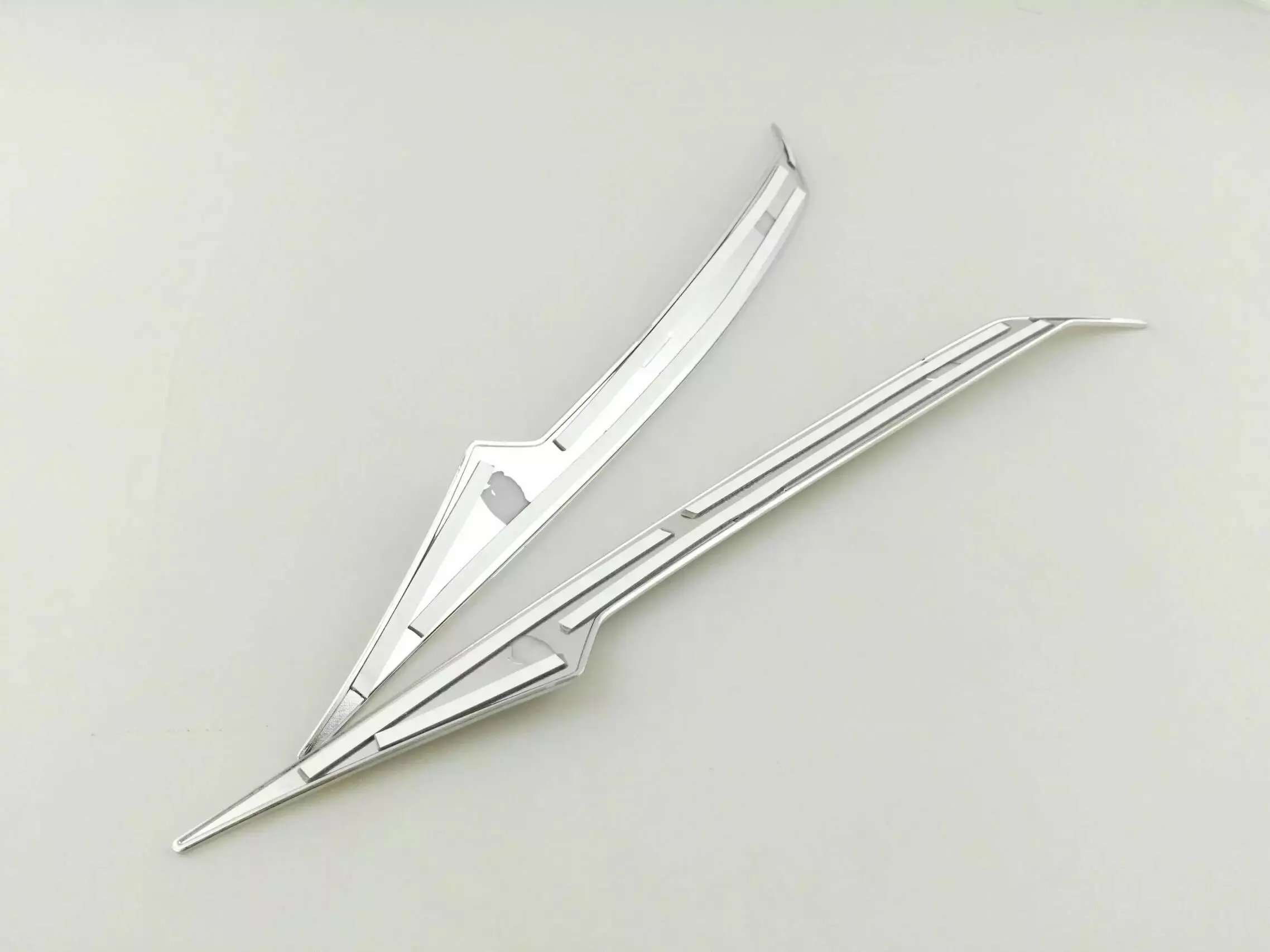 Хромированные передние фары для Toyota RAV4 RAV 4 2016 2017 2018 с отделкой бровей полоски век