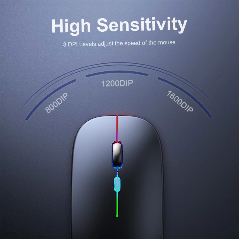 

Wireless Mouse Bluetooth RGB Rechargeable Mouse Wireless Computer Silent Mause LED Backlit Ergonomic Gaming Mouse Laptop