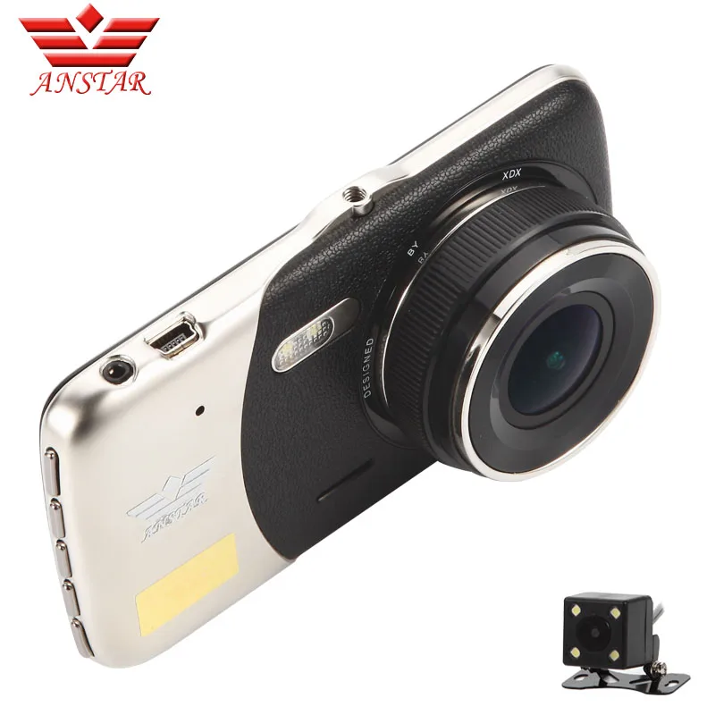 

Anstar H801 Car DVR Video Recorder Novatek 96655 1080P 30fps Dual Camera 4 inch 170 Degree Angle Loop Video Recorder Car Camera
