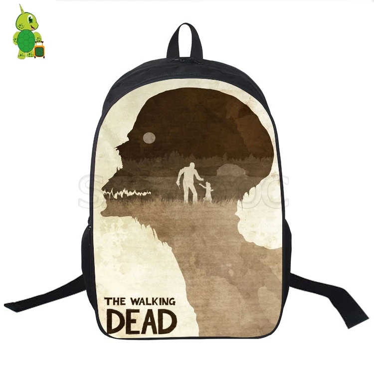 4 Рюкзак The Walking Dead для женщин и мужчин, дорожный рюкзак Rick Grimes, рюкзак для ноутбука с рисунком, школьная сумка для мальчиков и девочек - Цвет: 4
