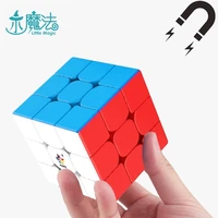 little magic 3x3x3 magnetic cube little magic 3x3 profissional magnetism cube speedcube game cube puzzle educational toys