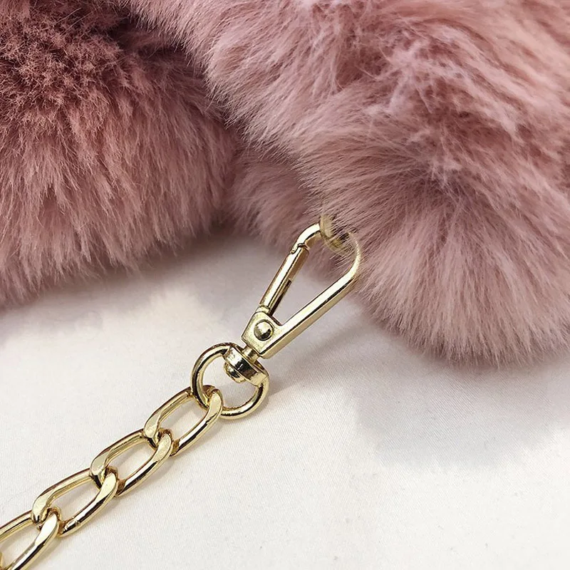 Плюшевая Сумка-тоут контрастных цветов женская сумка на цепочке сумки для женщин