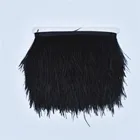 Лента для украшения одежды из страусиных перьев, 8-10 см, 2 м