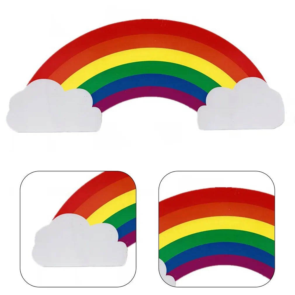

Creative Rainbow Wooden Pen Holder Home Office Desktop Storage Boxes Cosmetic Organizer School Stationery Pencil Pot Storage