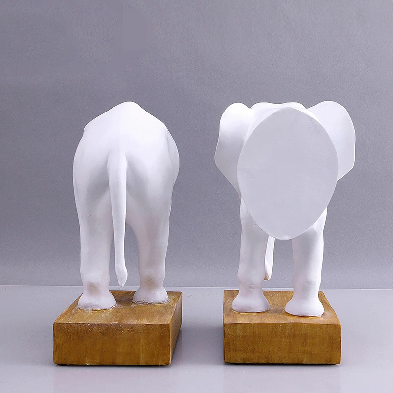 Аксессуары для украшения дома книгодержатель животное из смолы фигурки слонов
