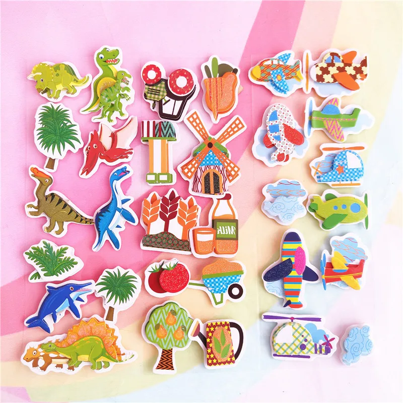 10 шт. динозавр капкейк Топпер мультфильм самолет Деревня Стиль торт Для детей