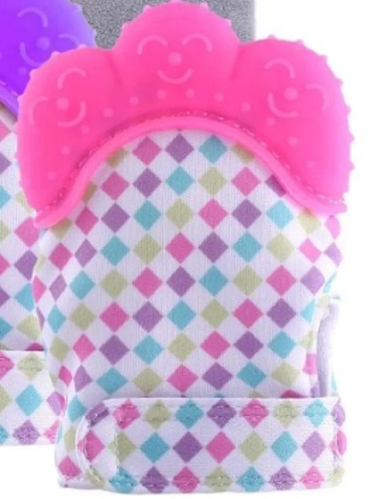 

JOYLOVE Baby Pacifier Gum Neonate Silicone Vocal Molars Smile Gloves Training anti-eating Hand Gum Toy