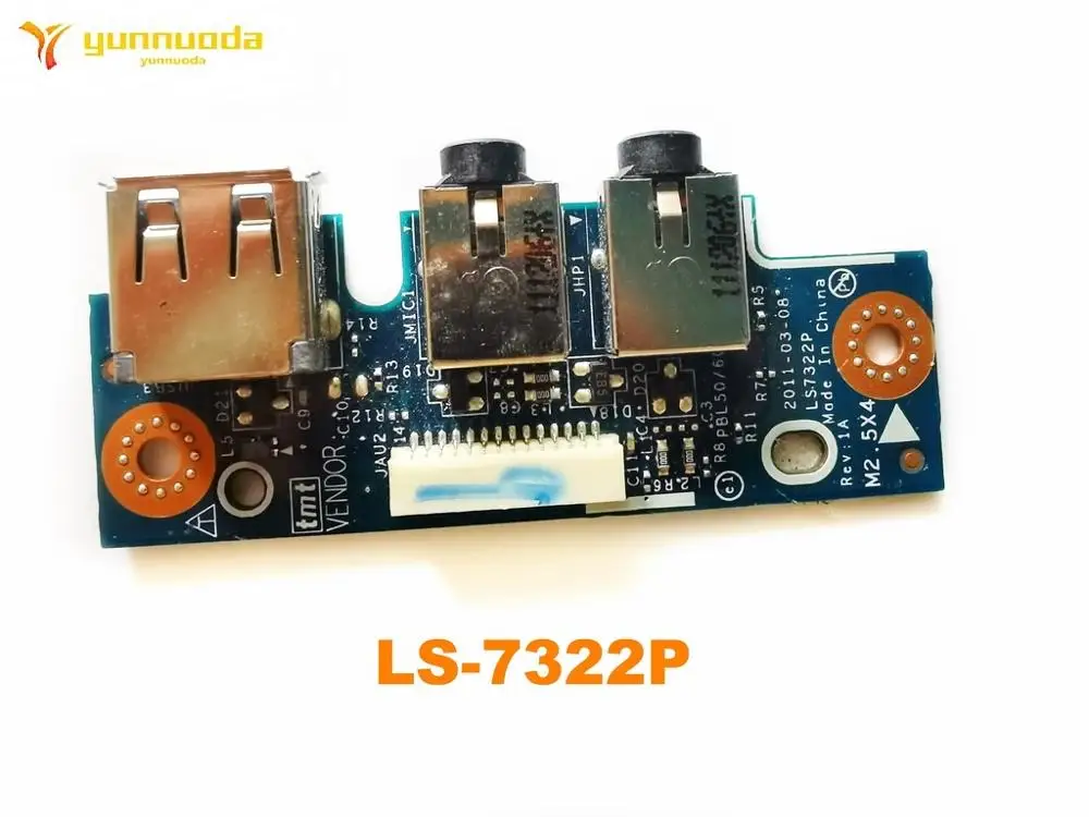 Оригинальная аудиоплата USB для ASUS X53U K53 X53B LS7322P LS-7322P REV1A тестирование хорошая