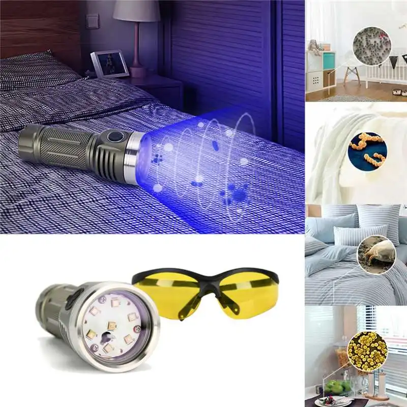 Astrolux MF01 Mini-UVC 7x UVC + лампа Уфа дезинфекция бактерицидный фонарик УФ