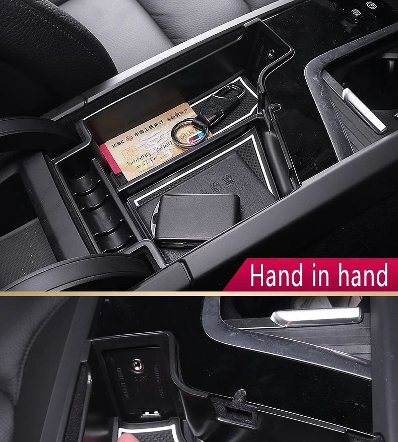 Подходит для Volvo- s90/- xc90 Модифицированная дверная ручка коробка для хранения Volvo xc60 подлокотник коробка v90cc