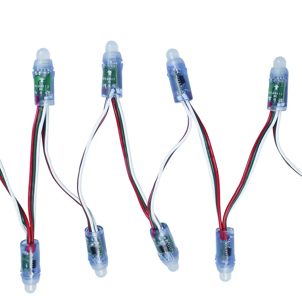 15 Вт WS2811 водонепроницаемый полноцветный RGB светодиодный цифровой пиксельный