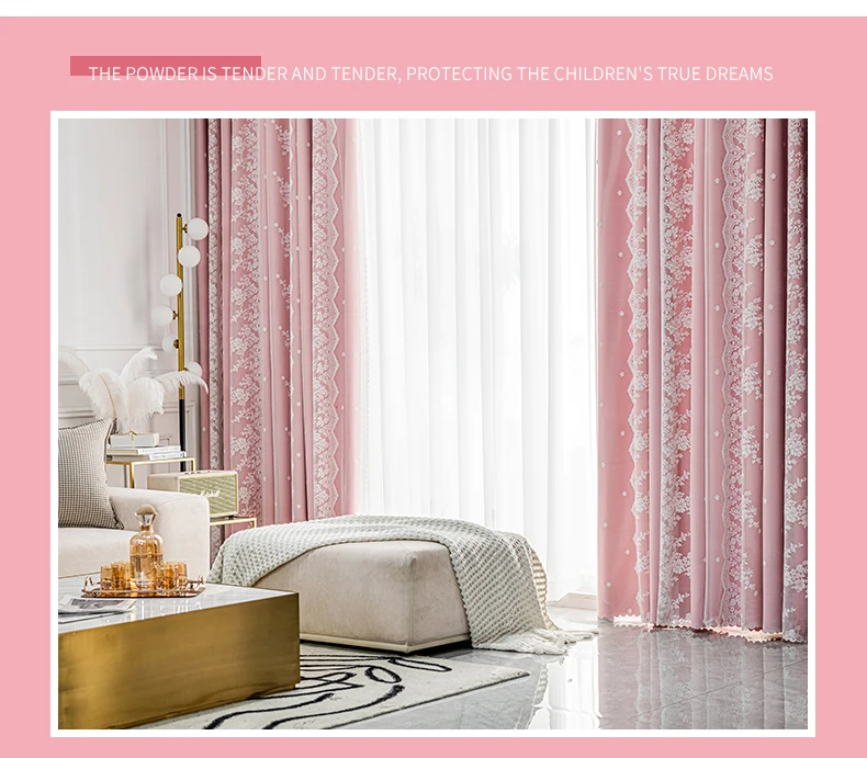 

zq Curtain Hole-Free Installation Shading Bedroom Double-Layer Integrated Colorful Suit Bay Window Balcony Light Luxury