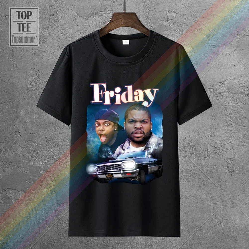 

Friday T Shirt Black Movie Poster All Sizes S 5Xl Ver 1Fashion Men T Shirt Clothing Printed Cotton Man O Neck Top