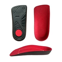 men orthotic insoles arch support red half pads heel eversion supinator paonator x o leg flatfoot correction soles for women