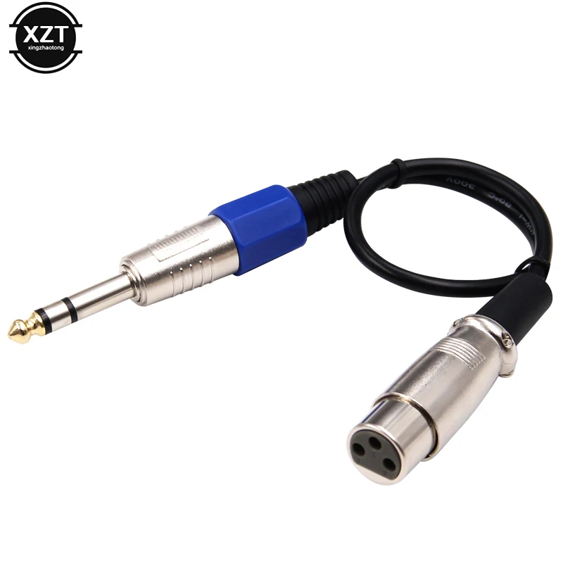 6 35 мм к XLR кабель 3pin папа женскому Профессиональный 1/4 дюйма аудио для микрофонов
