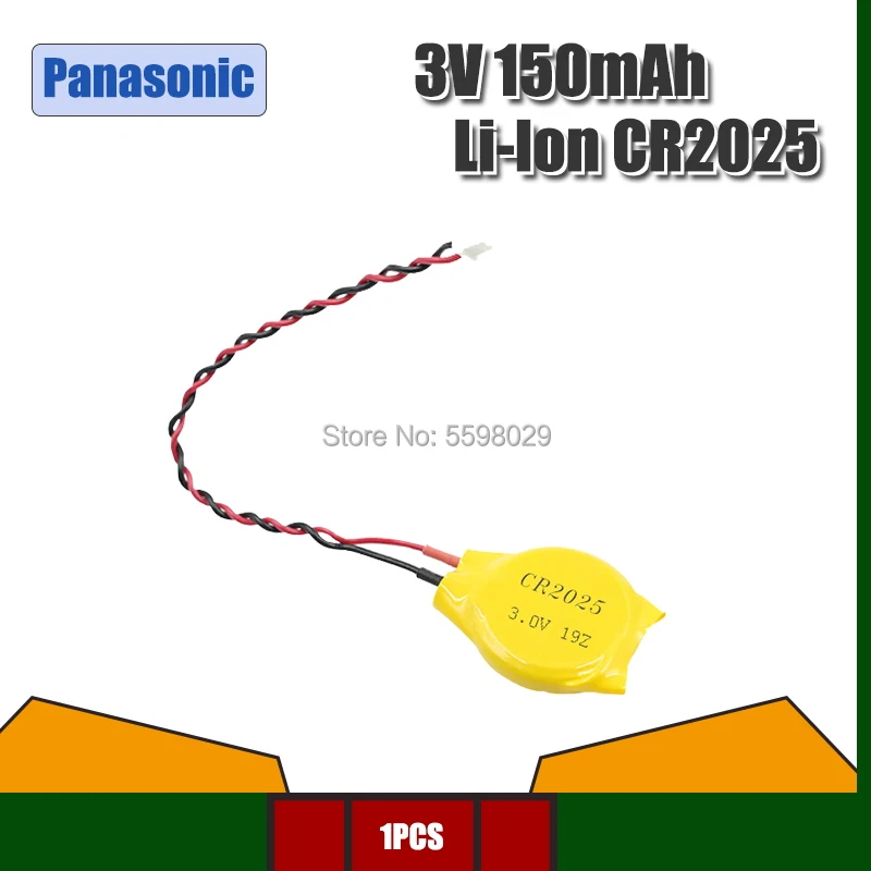 

Оригинальный литиевый аккумулятор Panasonic CR2025 2025 с линейным BIOS coms для материнской платы ноутбука