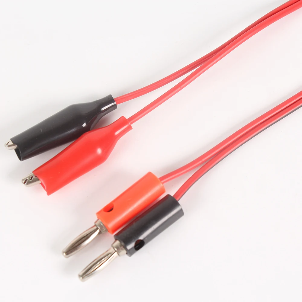 UNI-T 1m Crocodile Clip For Multimeter Probe Alligator Cilp to AV Banana Plug Test Lead DC Power Supply Tester Cable Tool DIY |