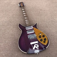 6 strings electric guitar ricken 350 mahogany body rosewood fretboard topback binding r tailpiece purple gloss finish