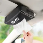 Автомобильная коробка для салфеток, кожаный держатель салфеток, солнцезащитный козырек, задняя часть сиденья для FIAT Grande Punto 500 Abarth Tipo Panda Ducato Freemont Doblo Strada