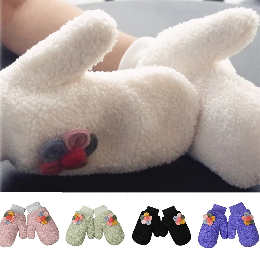 Женские зимние перчатки теплые подкладочные Уютные плюшевые толстые эластичные